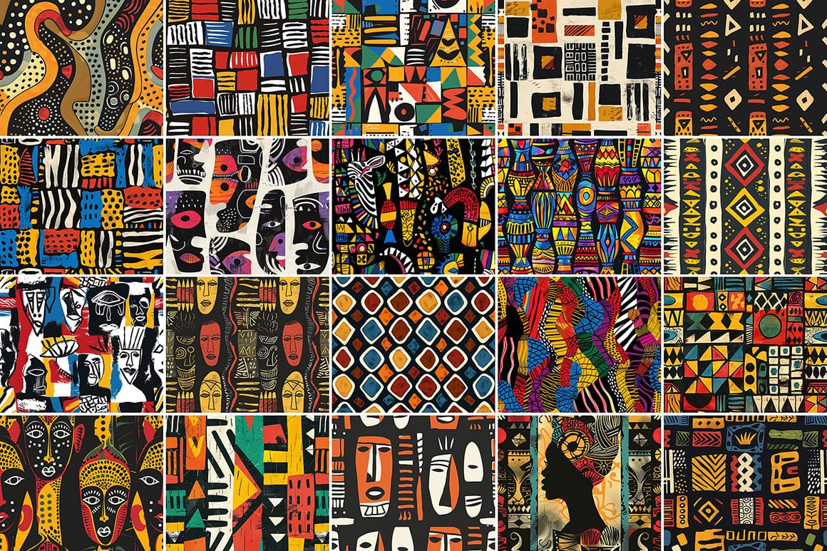 Download 700 Free Vibrant African Patterns