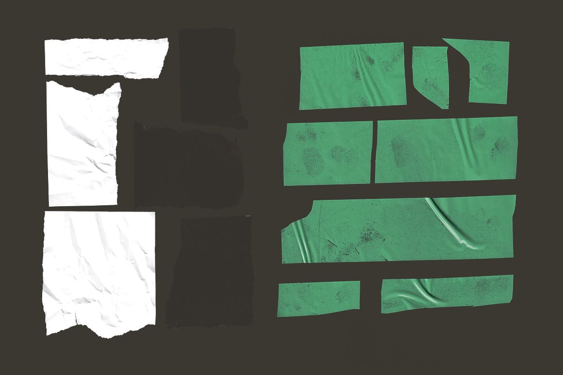 Download Free Gritty Urban & Grunge PNG Shapes – 15 Sets