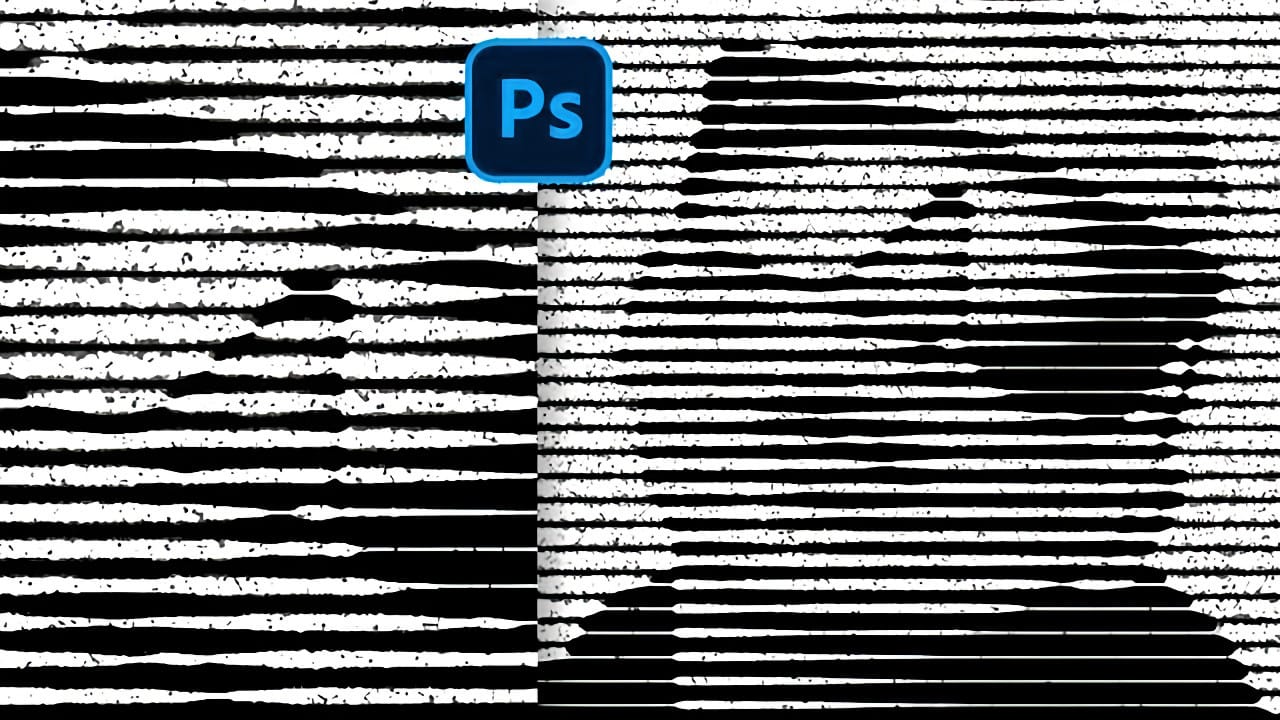 Create Grungy Halftone Line Effects in Photoshop