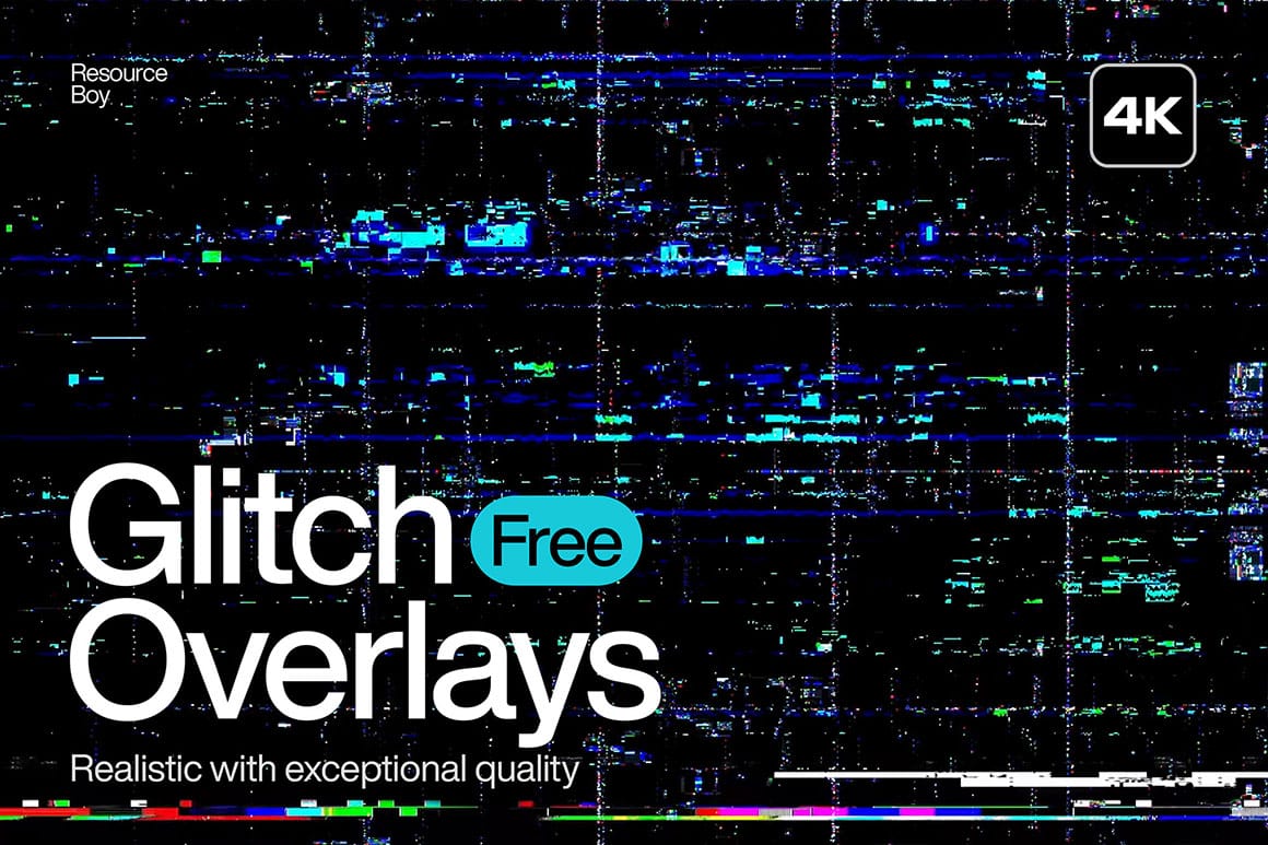 Download 200 Free Striking Glitch Overlays