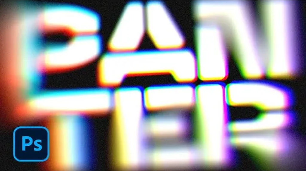 How to Create Chromatic Aberration Text Effect in Photoshop