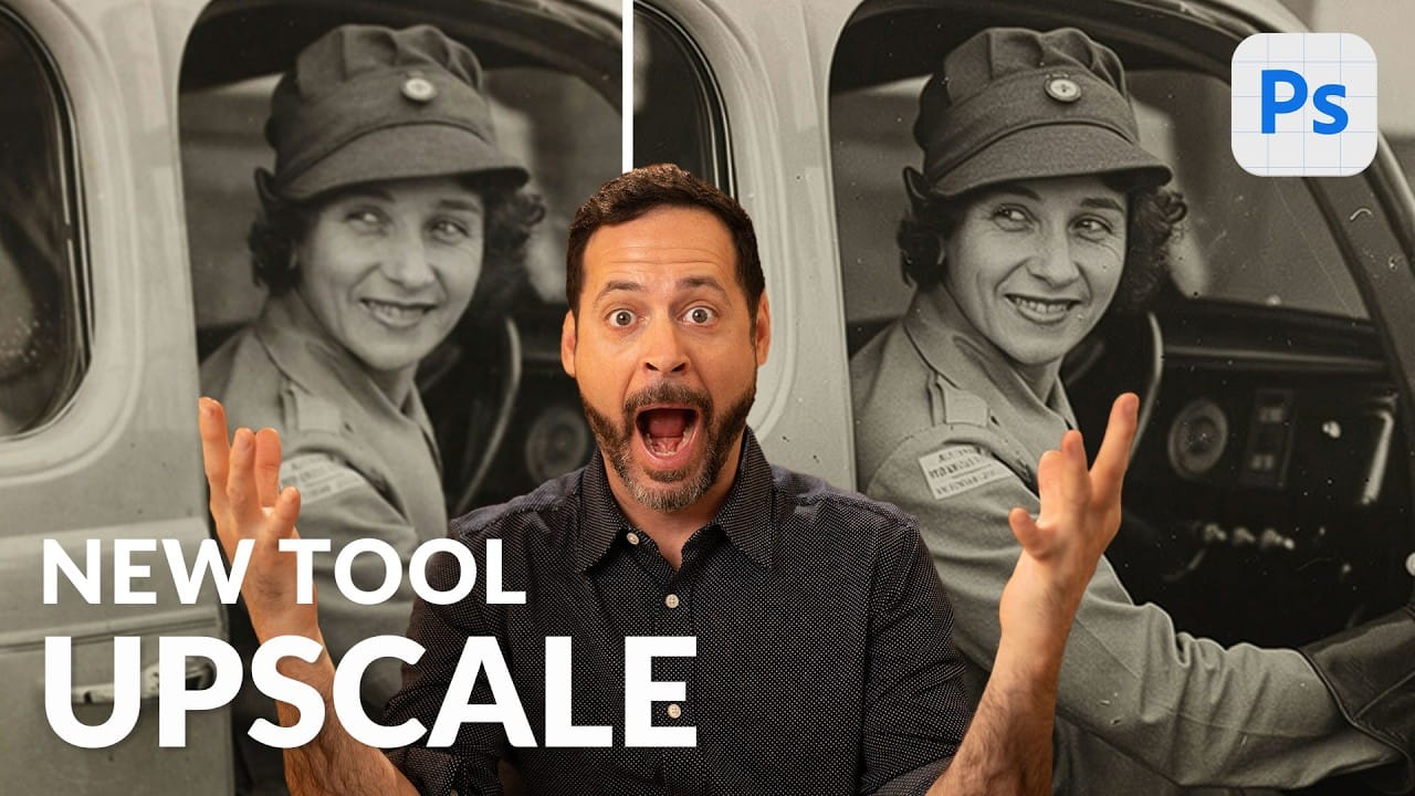 Using Photoshop's New Generative Upscale Tool