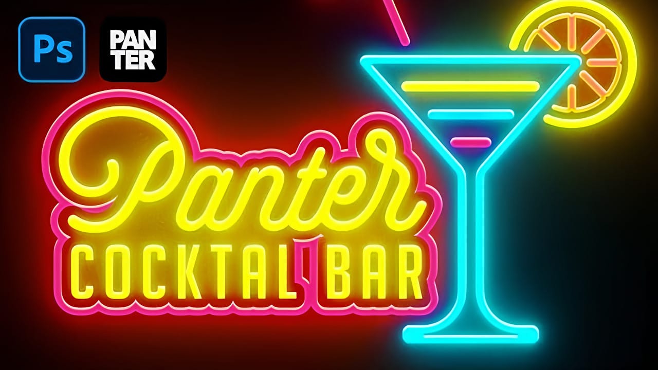 Create a Neon Text Effect in Photoshop with Blur and Layer Styles