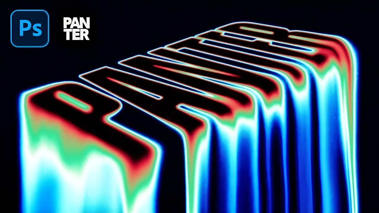 Create Liquid Melting Acid Text in Perspective in Photoshop