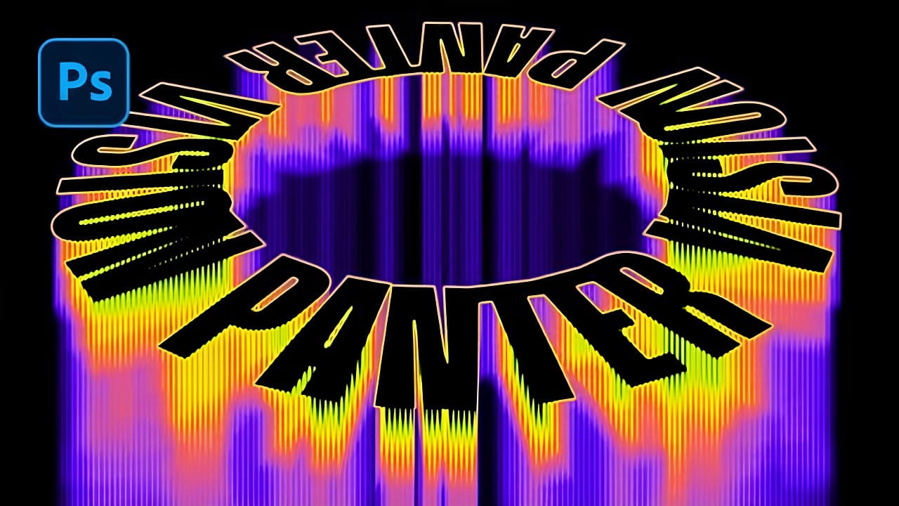 Creating Circular Text with Motion Blur Effects in Photoshop