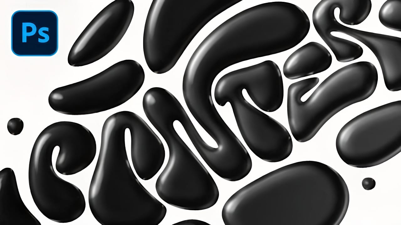 How to Create a Black Liquid Text Effect in Photoshop