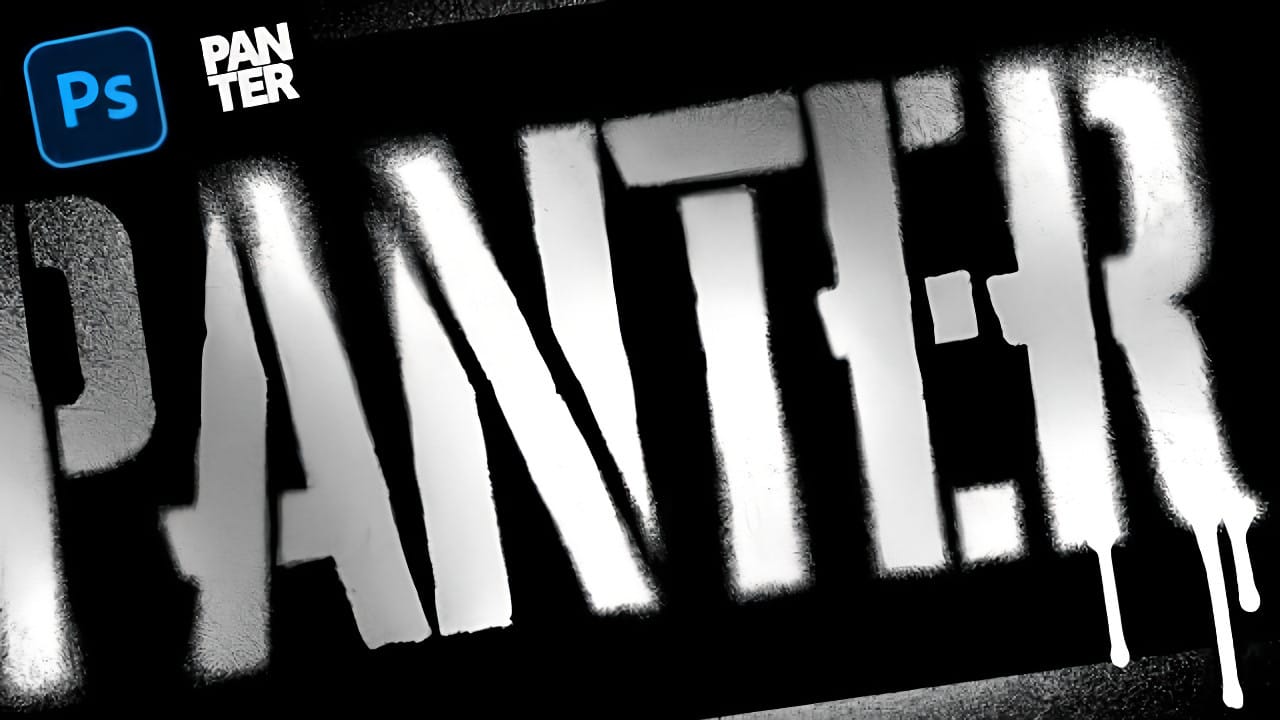 How to Create a Stencil Spray Paint Text Effect Using Photoshop, Firefly & Illustrator