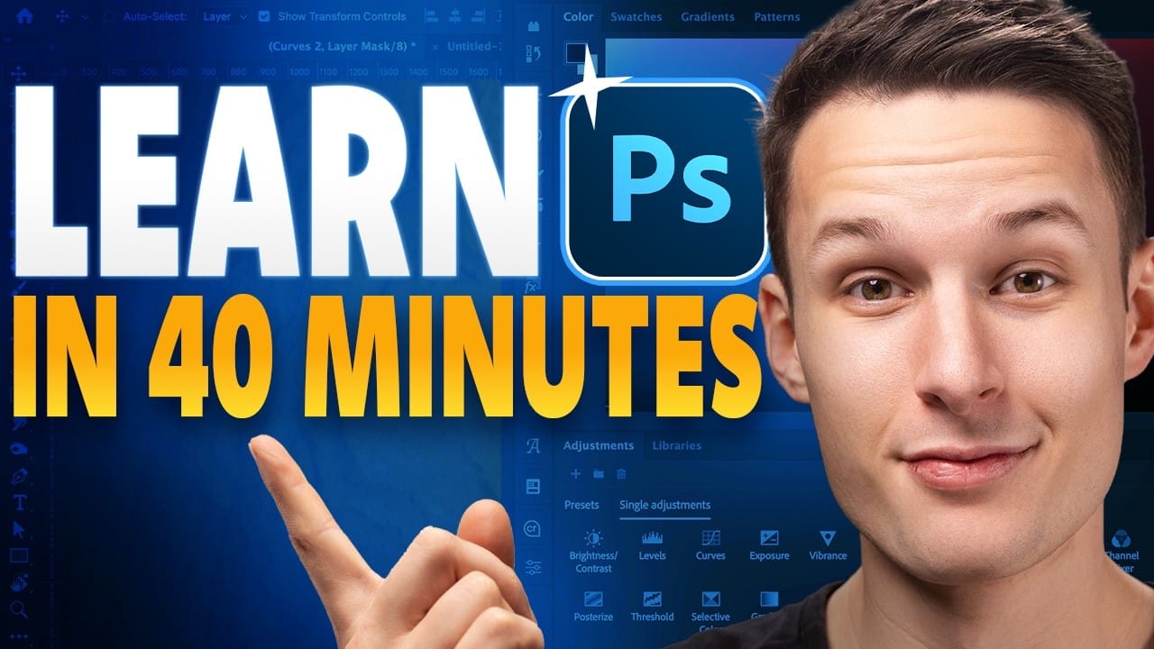Learn Photoshop in 40 Minutes: Complete Beginner Tutorial