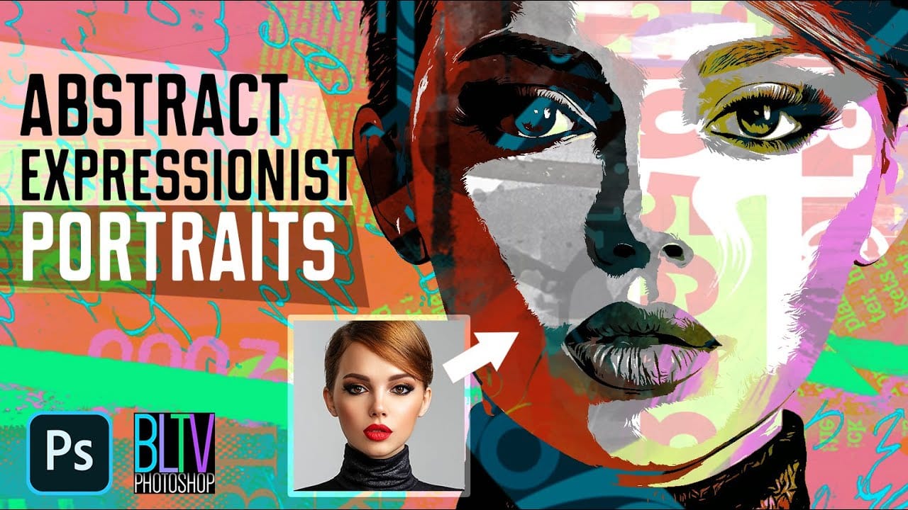 Transform Photos into Abstract Expressionist Portraits in Photoshop