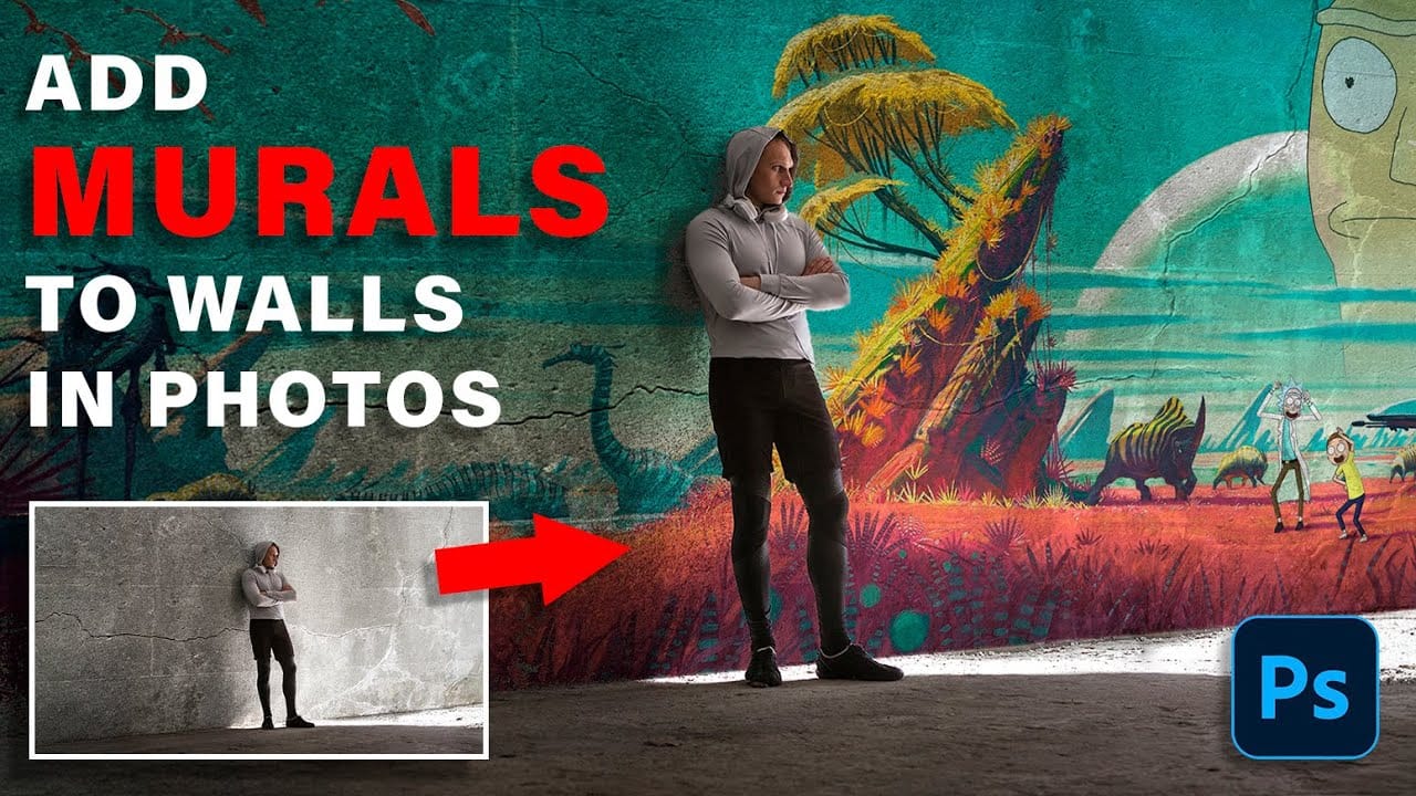 How to Add Realistic Murals to Angled Walls in Photos