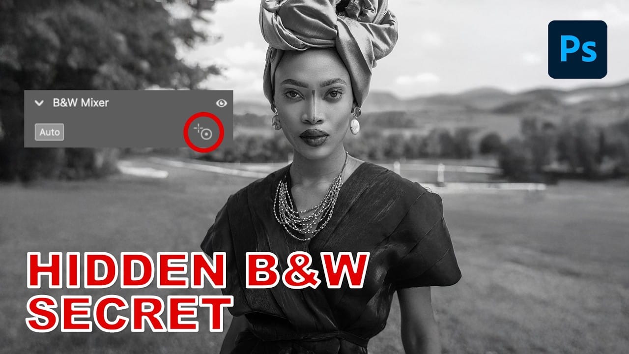 How to Create Perfect Black and White Photos Using Camera Raw Filter in Photoshop