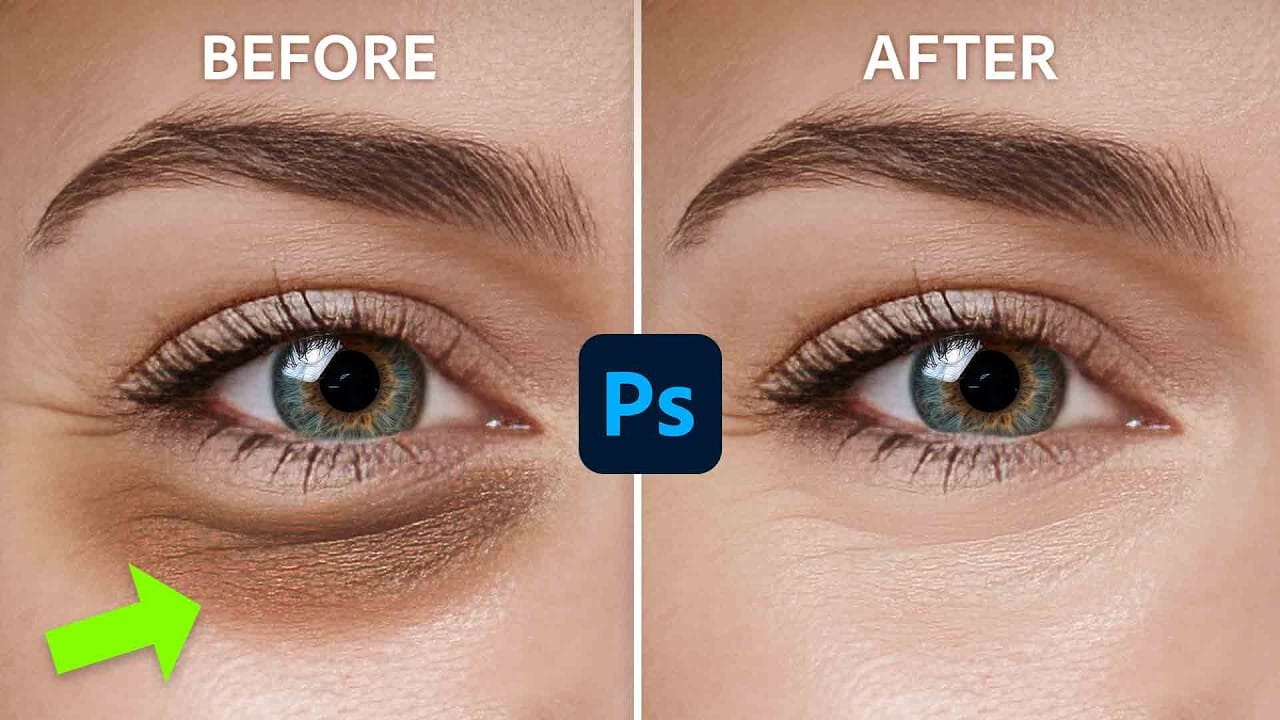 How to Remove Dark Eye Circles Using Frequency Separation in Photoshop