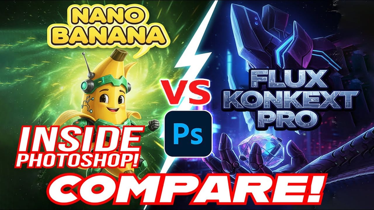 Photoshop AI Comparison: Nano Banana vs Flux Kontext Pro Performance Test