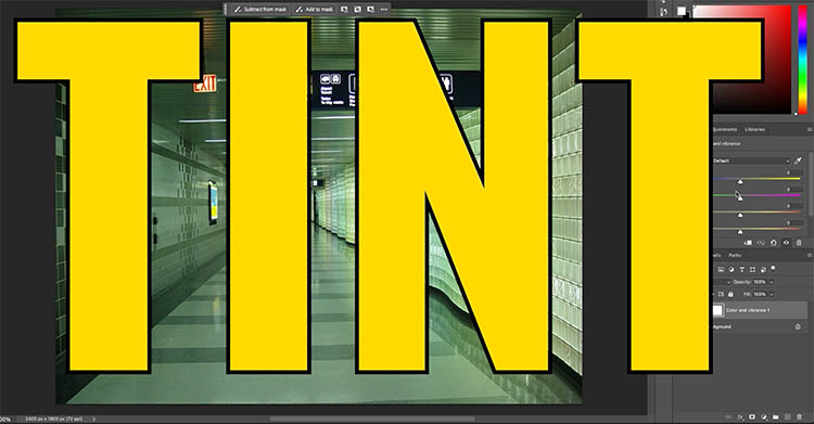 understanding tint in photographic color correction in photoshop