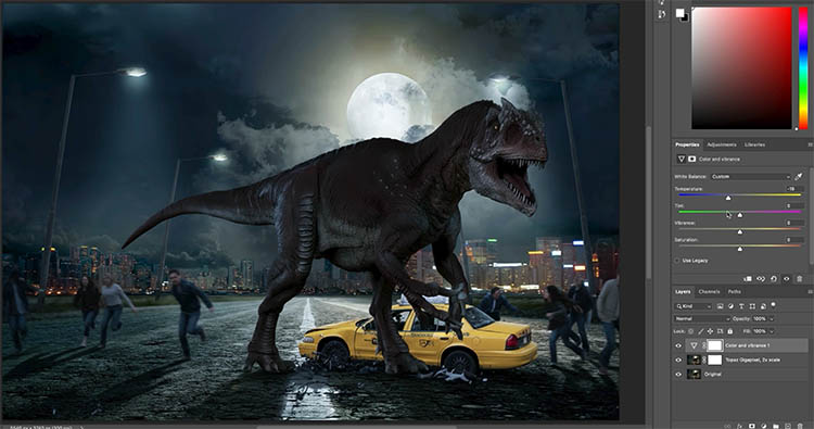 Detailed composite after Harmonize and Upscale applied