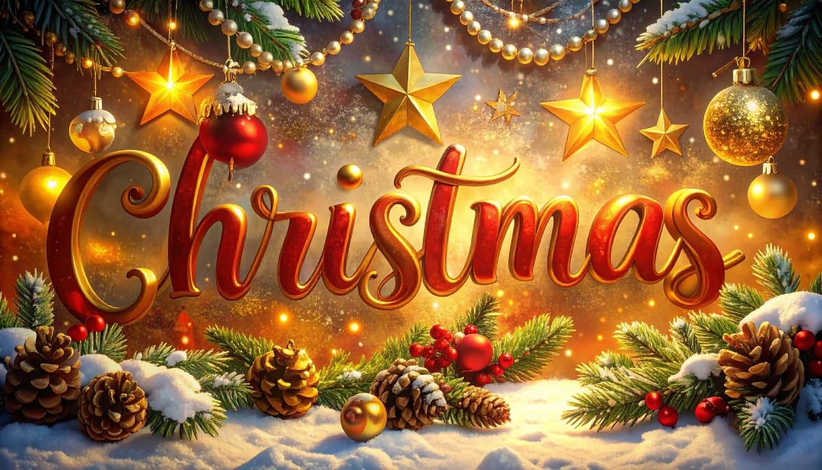 Colorful Christmas Text Effects Photoshop Tutorials