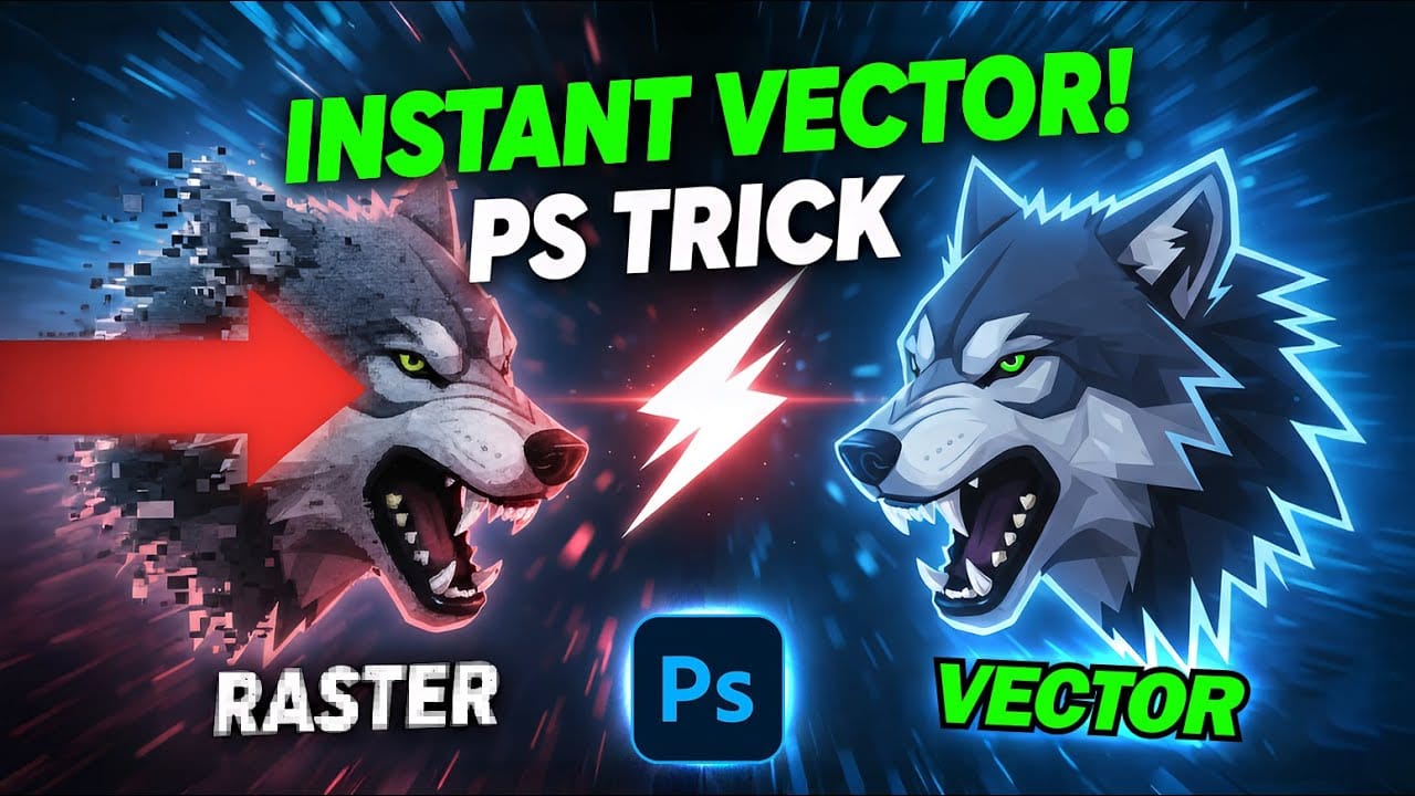How to Convert Low-Resolution Graphics to Vector Shapes in Photoshop