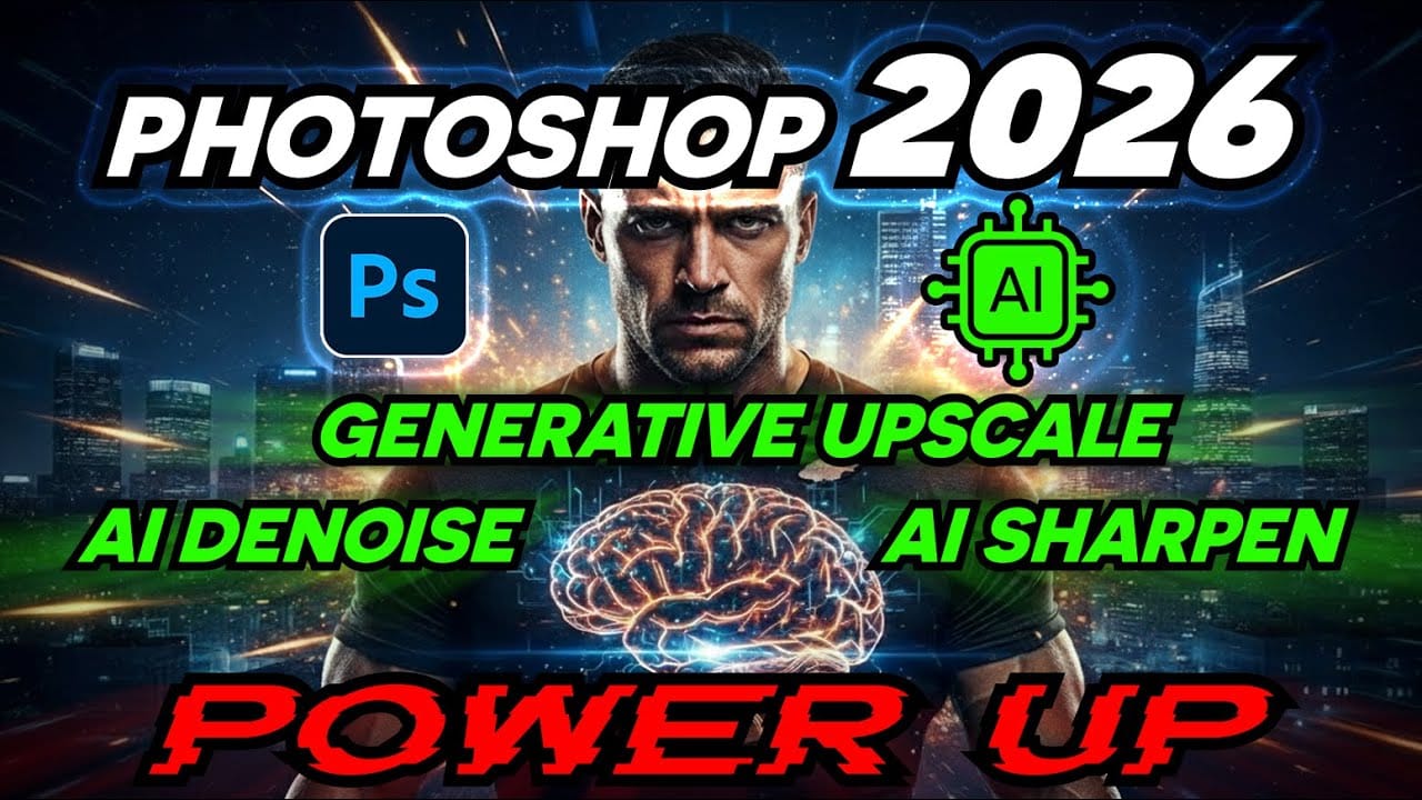 How to Use Photoshop 2026's New AI Upscale, Sharpen, and Denoise Filters