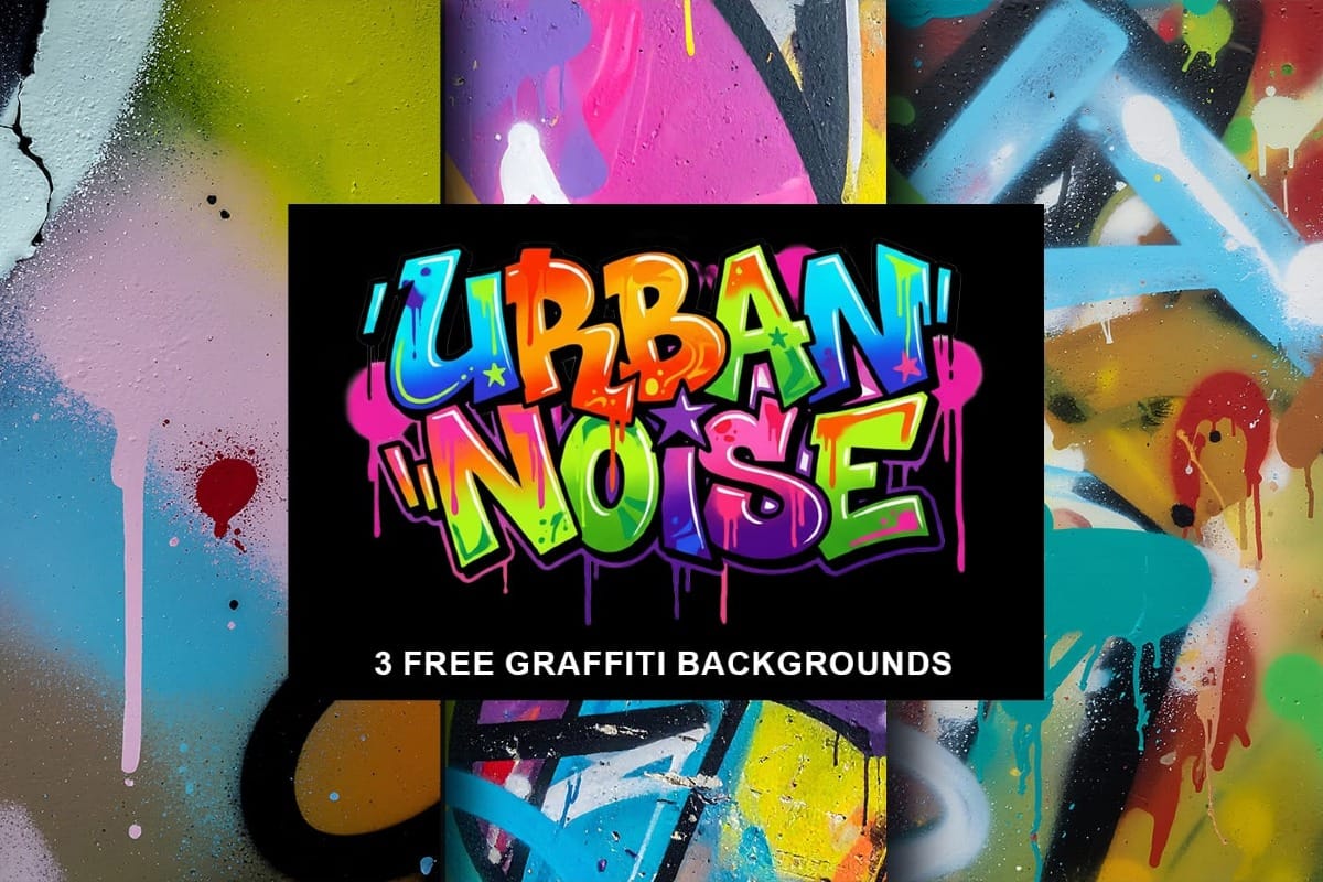 Urban Noise: 3 Free Graffiti Paint Textures Backgrounds