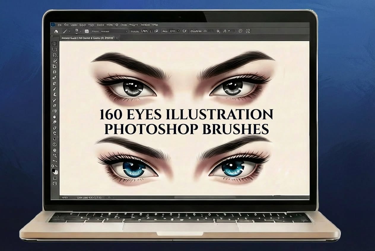 160 Eyes Photoshop Stamp Brushes