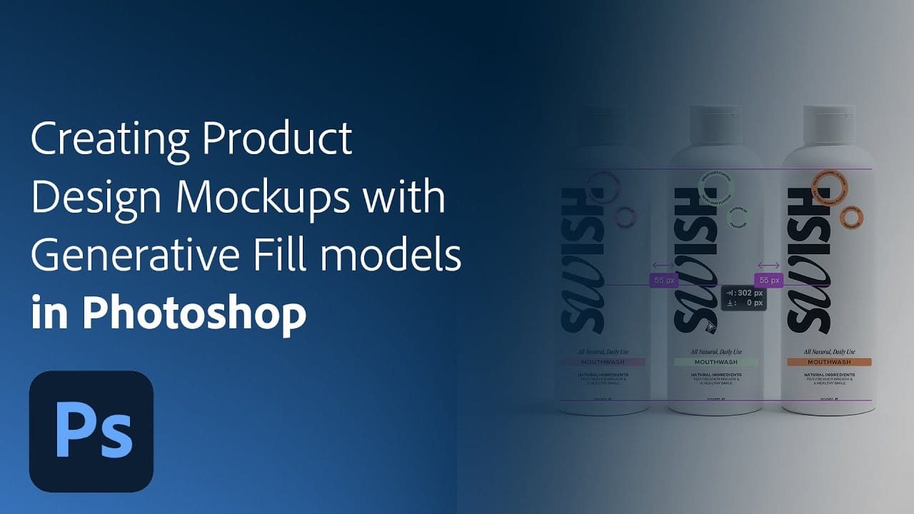 How to Create Product Mockups Using New Generative Fill Partner Models in Photoshop