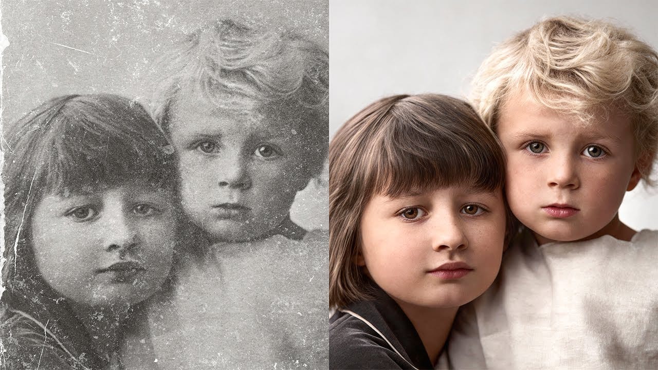 How to Restore Old Photos Using AI and Photoshop While Preserving Original Details