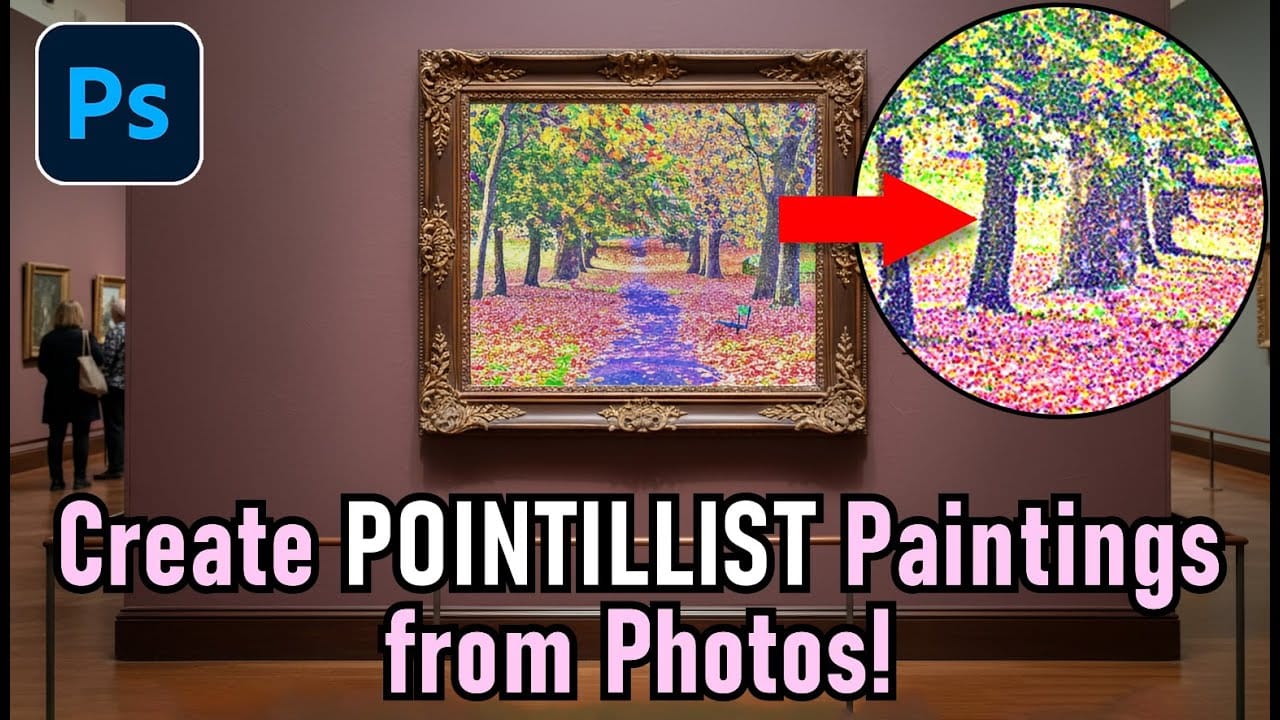Create a Pointillism Effect in Photoshop