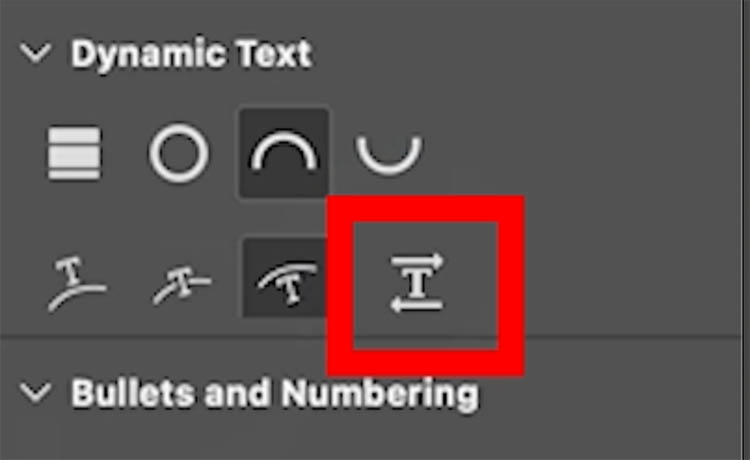 Text flipped to inside of circle path