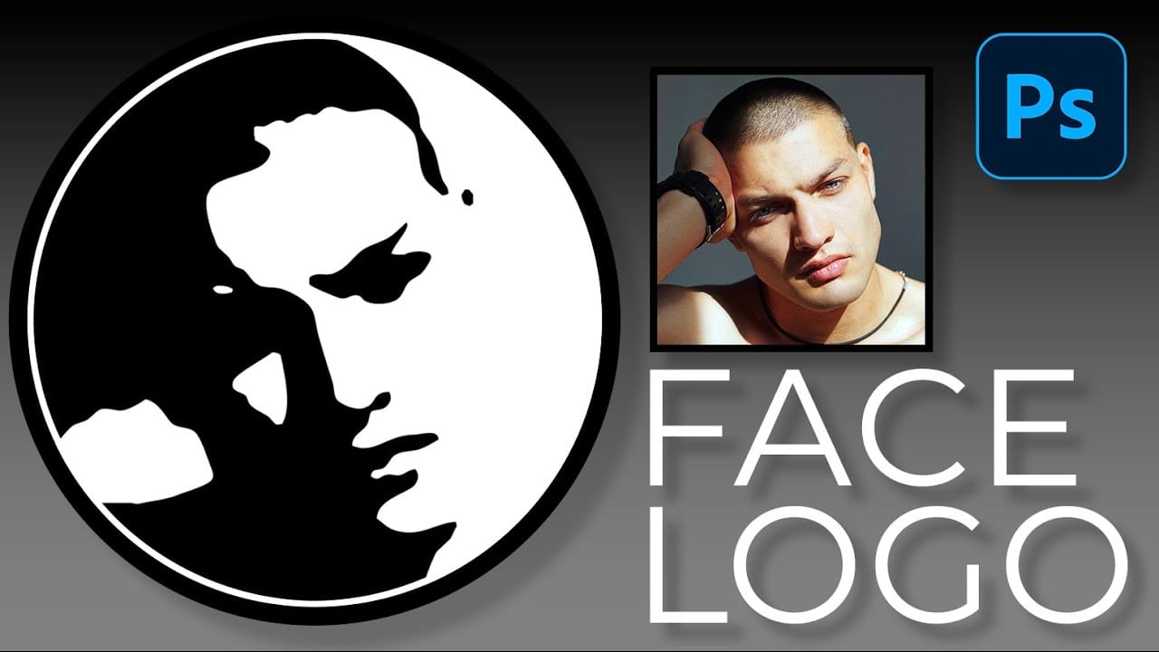 How to Convert a Portrait Photo into a Black and White Logo Design