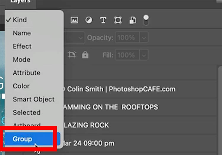 add color label to layers in photoshop