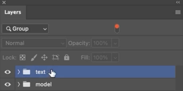 collapsed layer groups