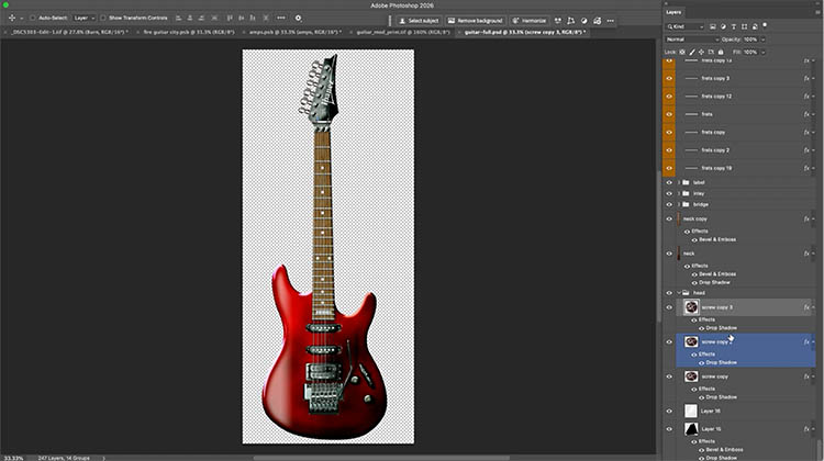 Colin Smith 100% photoshop guitar