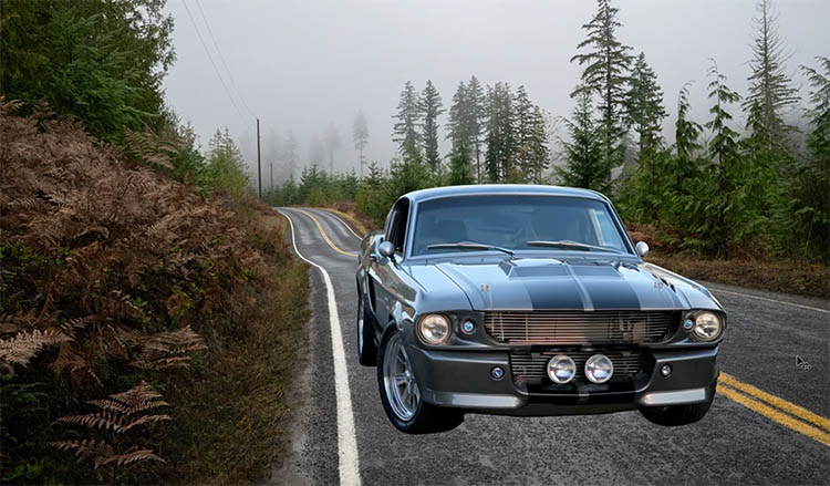 change perspective of car