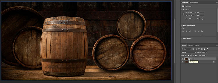 turn this barrel into 3D