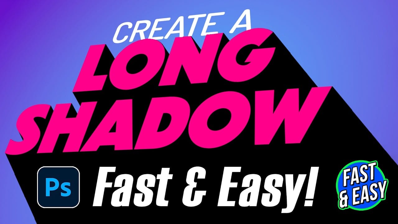 How to Create Long Shadow Effects for Text in Photoshop