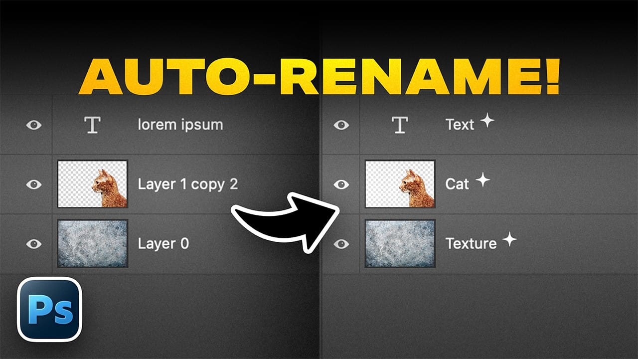 How to Use Photoshop's Auto Layer Rename Feature