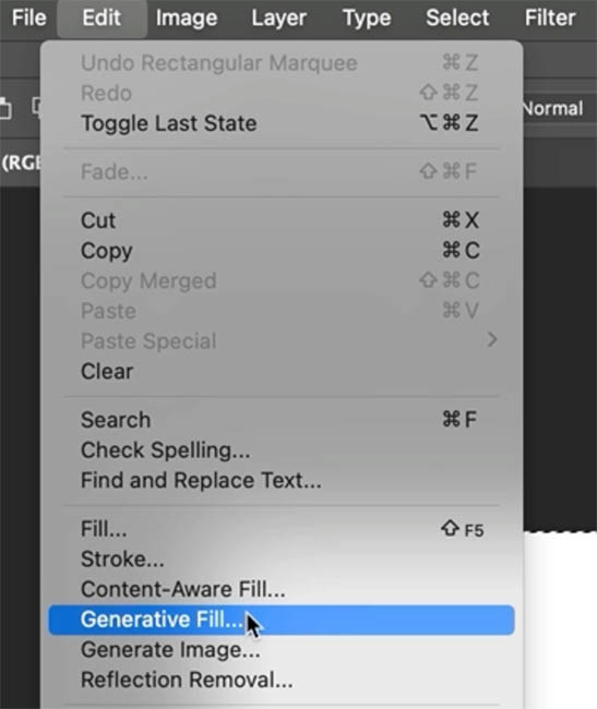 how to access Generative Fill from anywhere