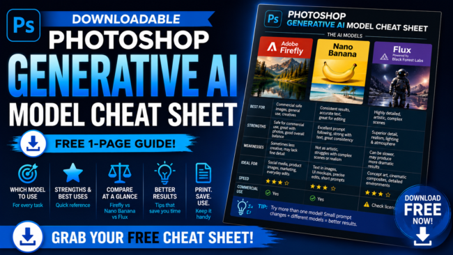 Photoshop generative ai cheat sheet