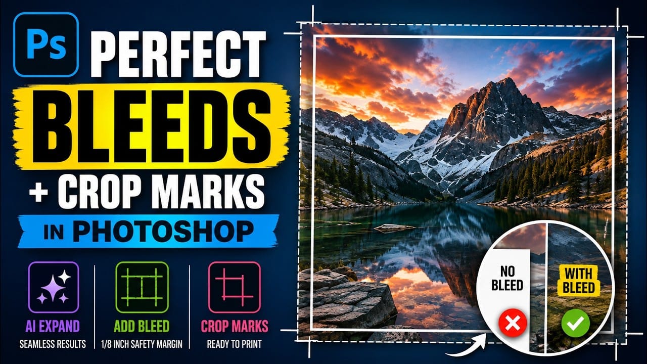 How to Set Up Bleed and Crop Marks for Print in Photoshop