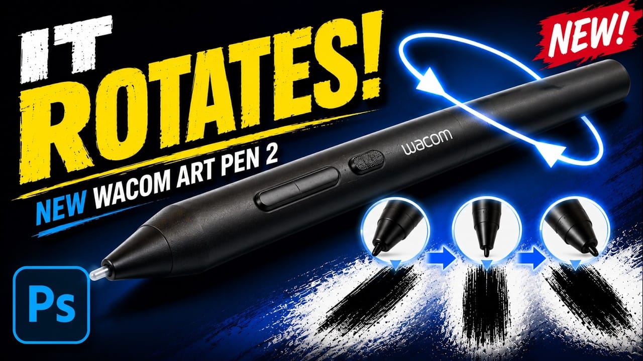 How Pen Pressure and Barrel Rotation Work in Photoshop's Brush Settings