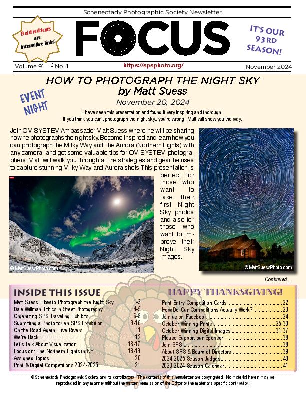 Lastest FOCUS newsletter