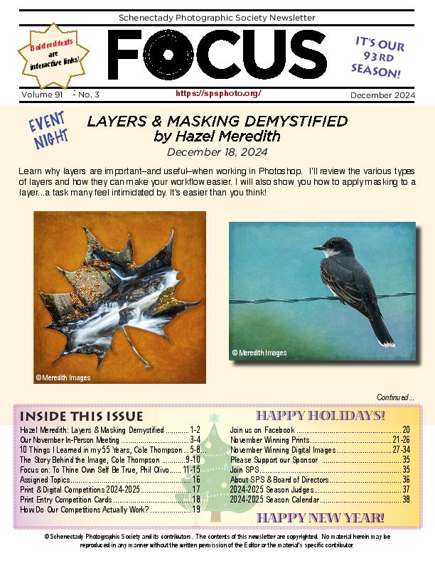 Lastest FOCUS newsletter