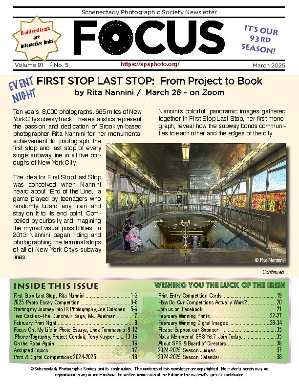 Lastest FOCUS newsletter