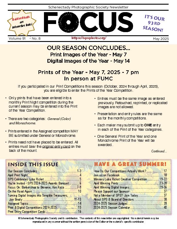 Lastest FOCUS newsletter